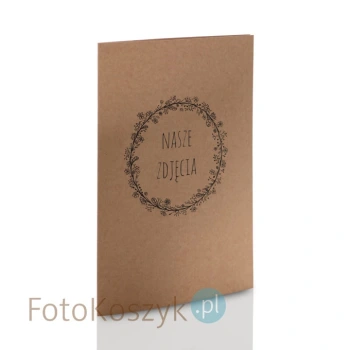 Mini-album kraft TS Nasze Zdjęcia na dwa zdjęcia 15x23