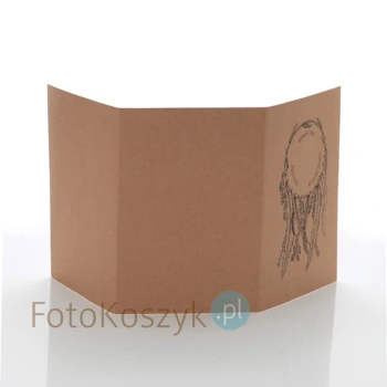 Mini-album kraft TS Łapacz Snów na trzy zdjęcia 15x23