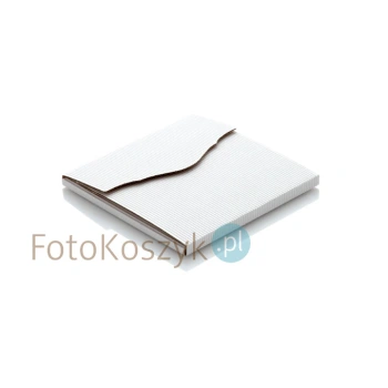 Etui białe, ryflowane  z rzepem (na płytę CD/DVD)