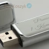 Pendrive Pamiątka I Komunii Św. MG-USB 2.0 biała skóra (4GB)