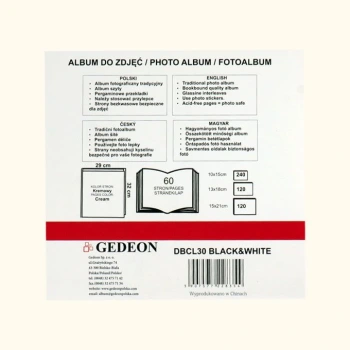 Album Gedeon B&W Krem XL (tradycyjny 60 kremowych stron)