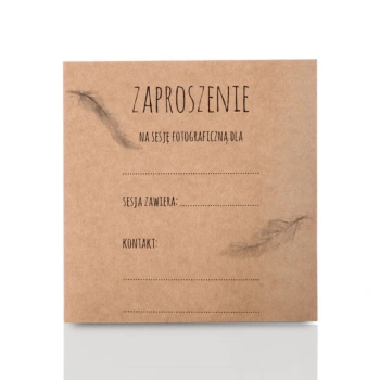 Zaproszenie na sesję fotograficzną łapacz snów kraft