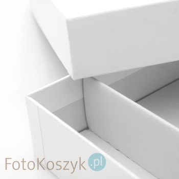 Białe pudełko na zdjęcia 15x23 z miejscem na pendrive