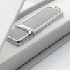 Zestaw pastel szary pendrive + pudełko do 50 zdjęć i pen