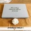 Pudełko SF linum pastel niebieskie na zdjęcia 13x18 (do 50 zdjęć)