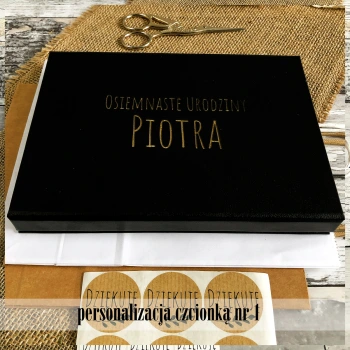 Czarne pudełko z magnesem na zdjęcia 13x18 (do 50 zdjęć)