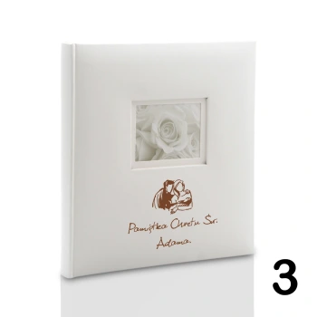 Album dziecięcy, wklejany 40 kremowych stron, personalizowany 12 wzorów do wyboru: Chrzest Metryczka Mój pierwszy album