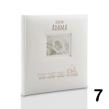 Album dziecięcy, wklejany 40 kremowych stron, personalizowany 12 wzorów do wyboru: Chrzest Metryczka Mój pierwszy album