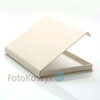 Kremowe pudełko z magnesem na zdjęcia 13x18 (do 50 zdjęć)