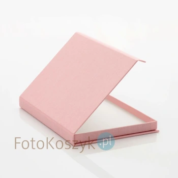 Pudełko SF linum pastel różowe na zdjęcia 13x18 (do 50 zdjęć)