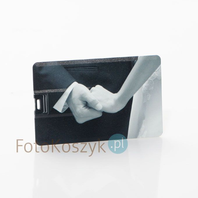 Pendrive Karta Kredytowa Ślubna Czarno-Biała (16 GB)  pendrive 16gb cz-b