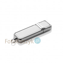 Biały pendrive ze skóry 32GB 3.0 