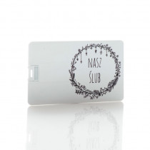 Pendrive karta kredytowa Nasz Ślub B&W (do wyboru pojemność 2-32 GB)
