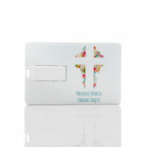 Pendrive komunijny karta kredytowa Krzyż (do wyboru pojemność 2-32 GB)