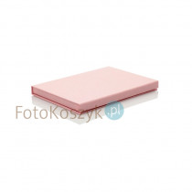 Pudełko SF linum pastel różowe na zdjęcia 15x23 (do 50 zdjęć)