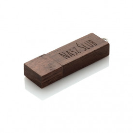 Pendrive Nasz Ślub MG-USB 3.0 ciemne drewno (16GB)