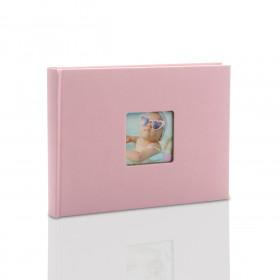 Album na zdjęcia wklejane mały pastelowy róż Fun (40 kremowych stron)