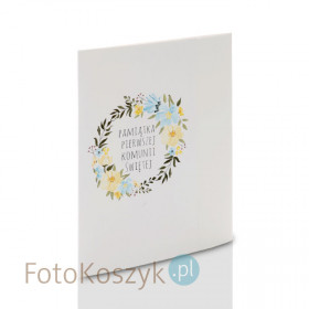 Mini-Album Komunijny TS wianek - zestaw: 2 zdjęcia 15x21 plus zakładka