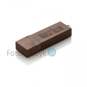 Pendrive Nasz Ślub MG-USB 3.0 ciemne drewno (32GB)