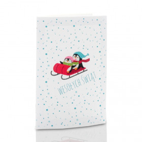 Mini-Album TS świąteczny pingwinki na dwa zdjęcia 15x21