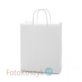 Biała torba LUX papierowa (3 rozmiary do wyboru)